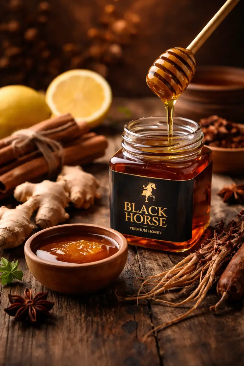 Découvrez notre miel Black Horse authentique et naturel sur Supreme Honey