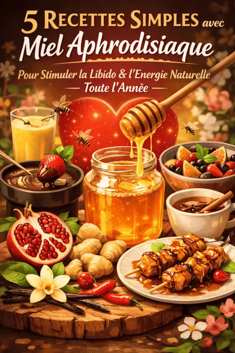5 Recettes Simples avec Miel Aphrodisiaque